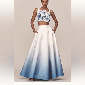 Acler Cragiburne Floral Appliqué crop top